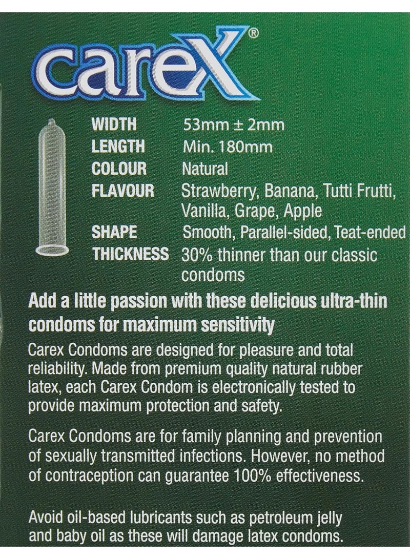 careX Zero Thin Flavoured Condoms 12 Pcs - Image 5